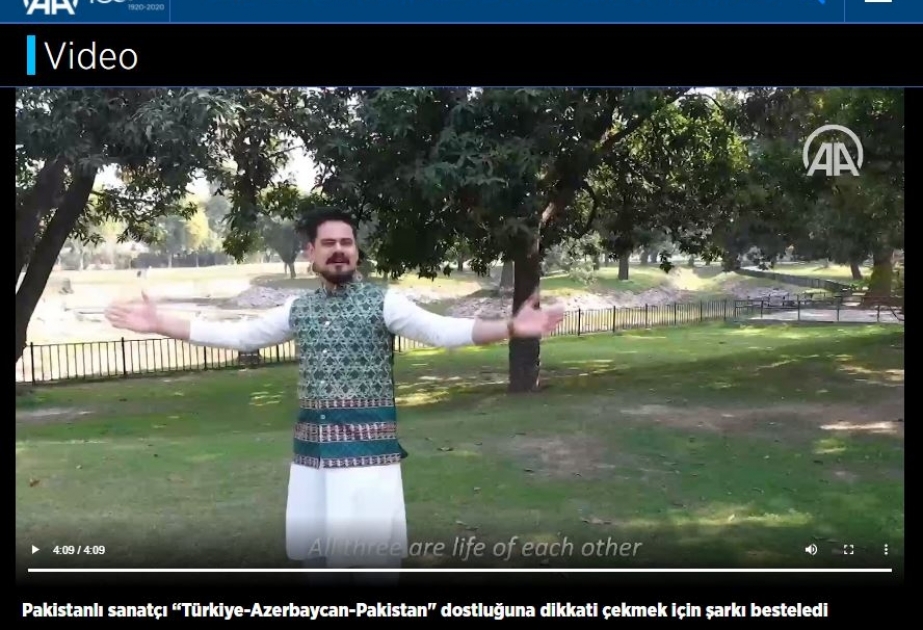 Azərbaycan-Türkiyə-Pakistan qardaşlığına həsr olunmuş mahnı bəstələnib VİDEO