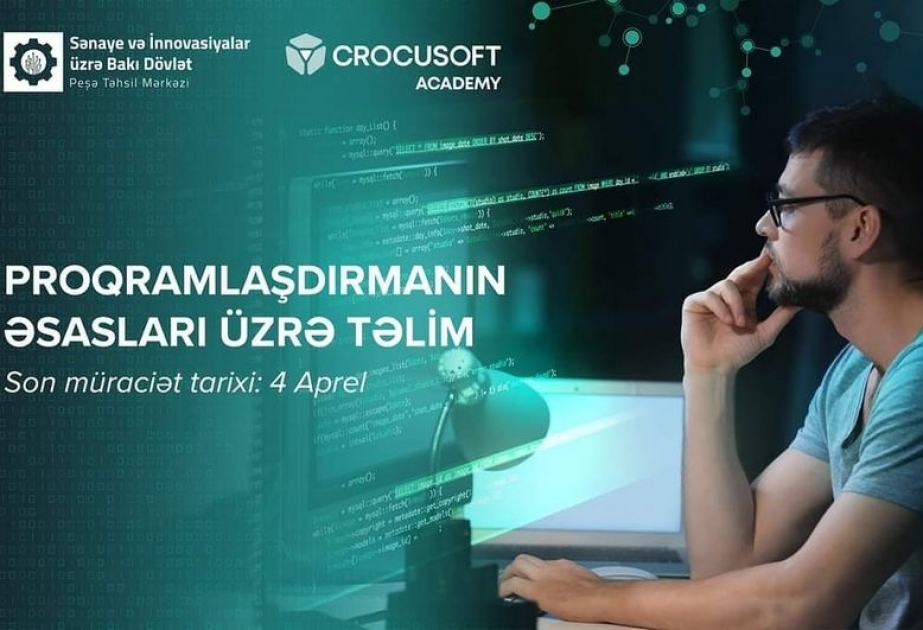 “Proqramlaşdırmanın əsasları” təliminə müraciətlər qəbul olunur
