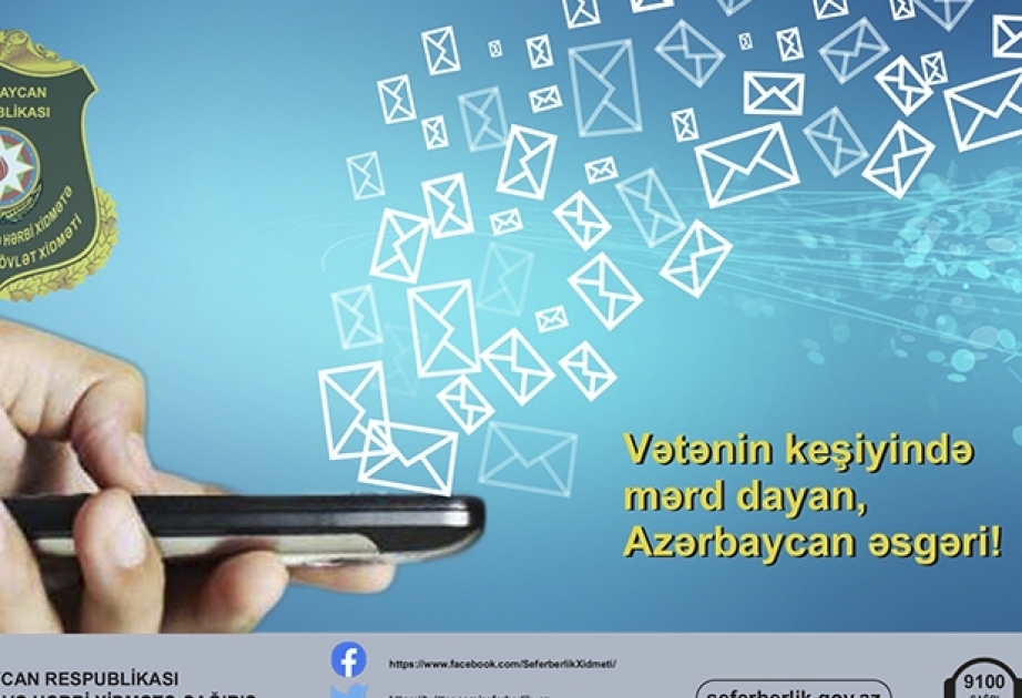 Müddətli həqiqi hərbi xidmətə yola düşəcək çağırışçılar xidmət yerləri haqqında məlumatlandırılıblar