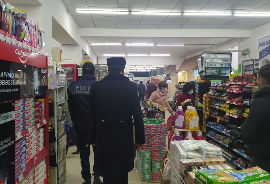 Polis karantin rejimi ilə əlaqədar Ağdaş və Şəkidə reydlər keçirib