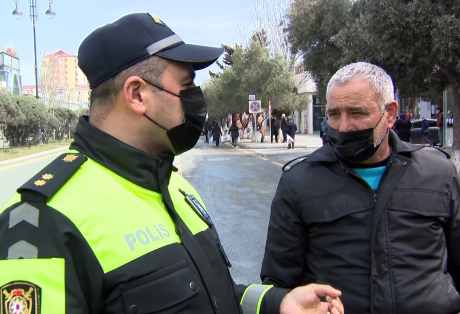 Sumqayıt polisi koronavirus pandemiyasının yayılmasının qarşısının alınması məqsədi reyd keçirib VİDEO