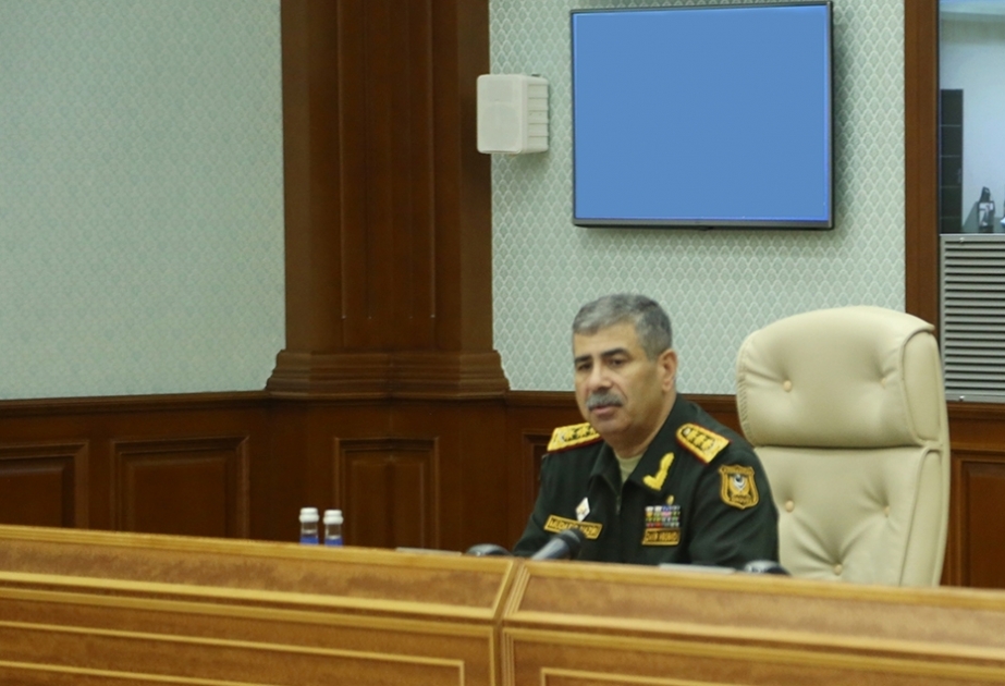 Azerbaijan`s minister of defense demands to increase combat capability of units