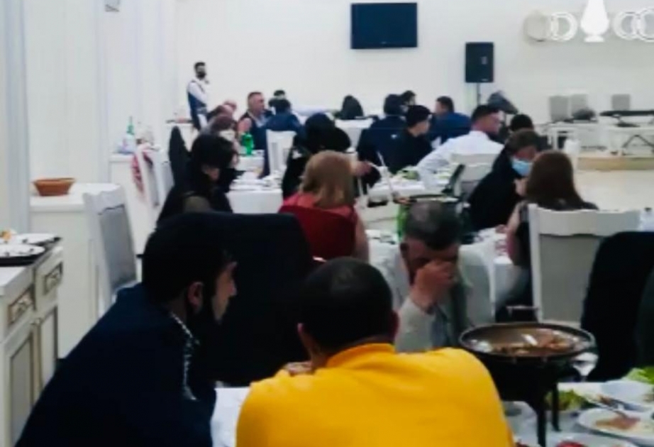 Nizami rayonunda restoranda toy mərasiminin təşkil edildiyi aşkarlanıb