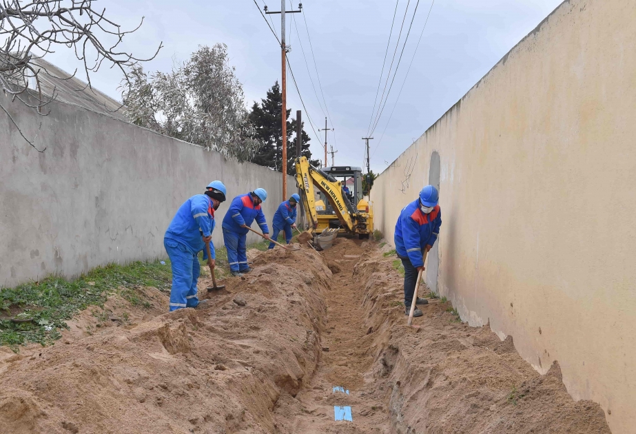 Goradil qəsəbəsinin bağ massivi adlanan ərazisində mərkəzləşdirilmiş içməli su şəbəkəsi yaradılır