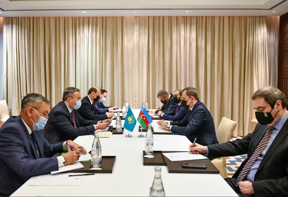 Azerbaijani FM meets with Kazakh counterpart in Dushanbe