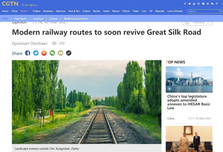 Modern railway routes to soon revive Great Silk Road, CGTN