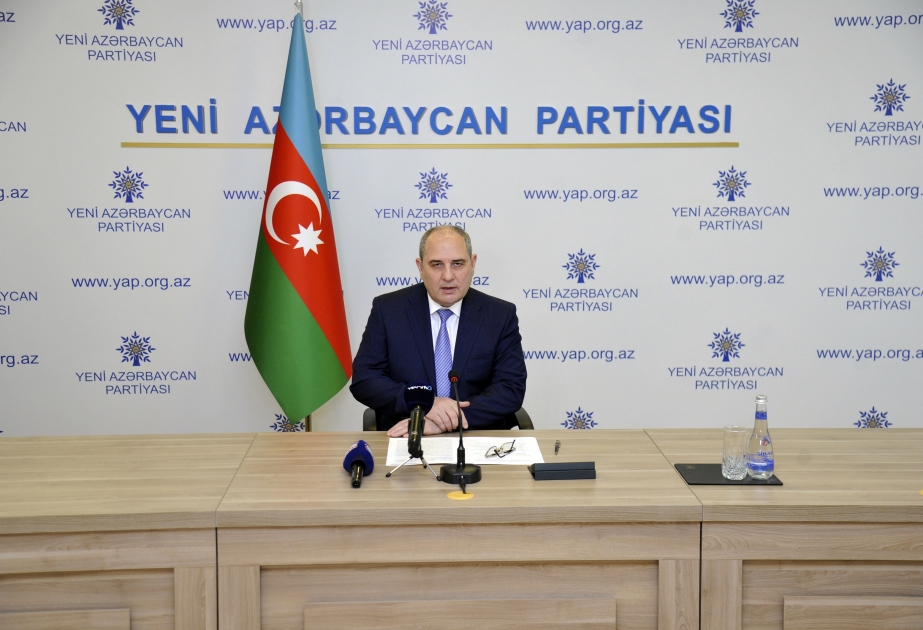 YAP Mərkəzi Aparatında “Ermənilərin azərbaycanlılara qarşı soyqırımı insanlıq əleyhinə cinayətdir” mövzusunda videokonfrans keçirilib