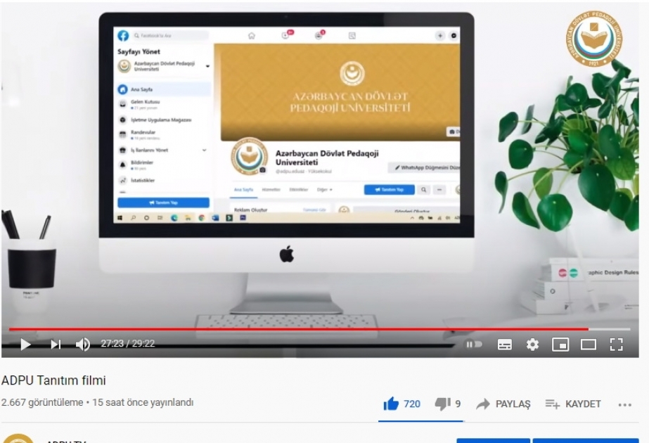 Pedaqoji Universitetin tanıtım filmi təqdim edilib