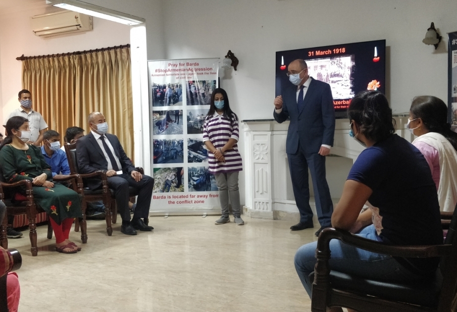 Hindistan gəncləri Azərbaycanlıların soyqırımı haqqında məlumatlandırılıb