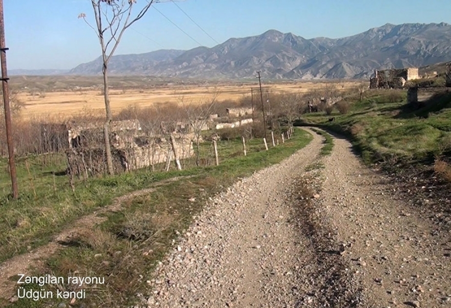 Azerbaijan's Defense Ministry releases video footages of Udgun village, Zangilan district