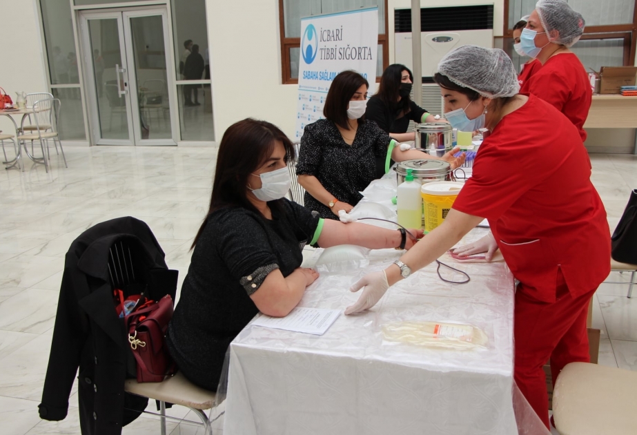 Yevlaxda qanvermə aksiyası keçirilib