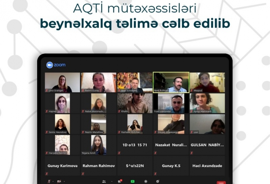 AQTİ mütəxəssisləri beynəlxalq təlimə cəlb ediliblər