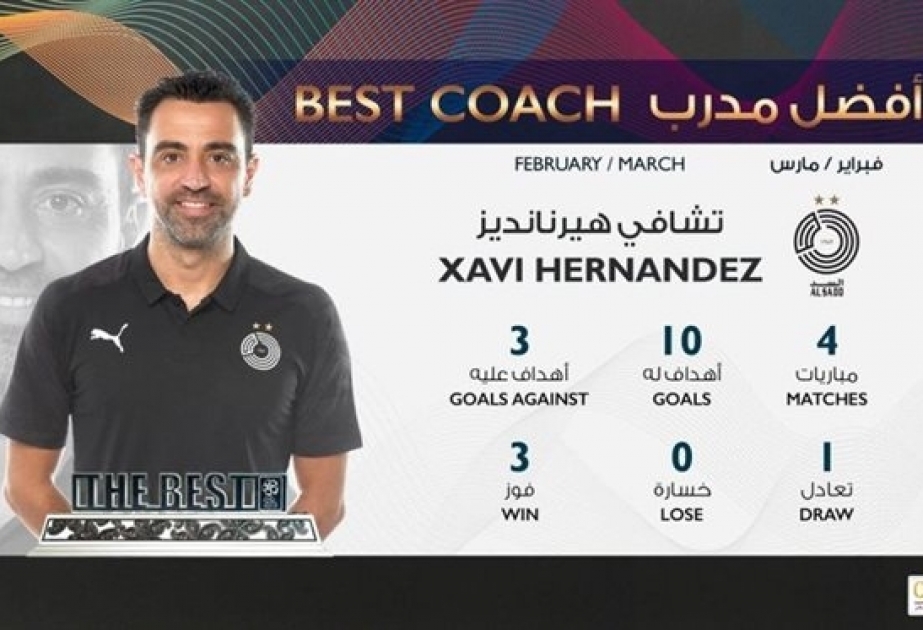 Хави признан лучшим тренером февраля и марта в Катаре