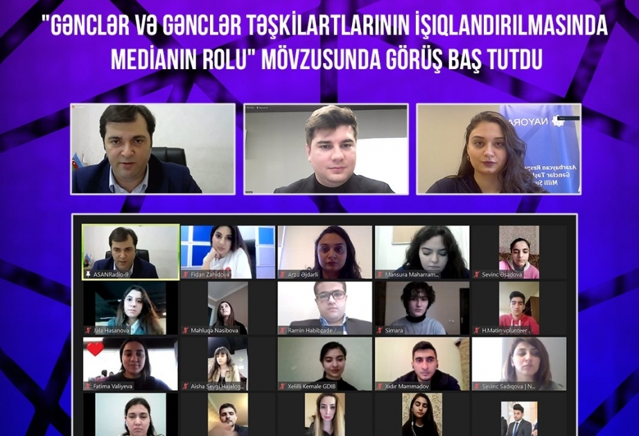 Gənclər təşkilatlarının media ilə əlaqələrinin qurulması istiqamətində təlimlər keçirilib