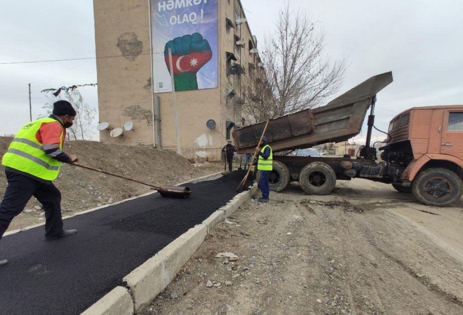 Yevlaxda abadlıq-quruculuq işləri davam etdirilir