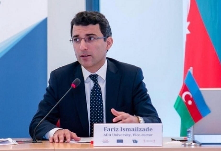 ADA Universitetinin prorektoru Fariz İsmayılzadə Kiyev tələbələri üçün mühazirə oxuyub