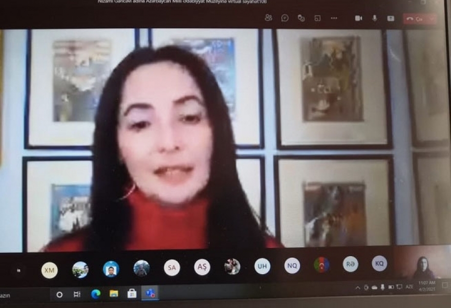 Ədəbiyyat Muzeyində Bakı məktəbliləri ilə virtual görüş