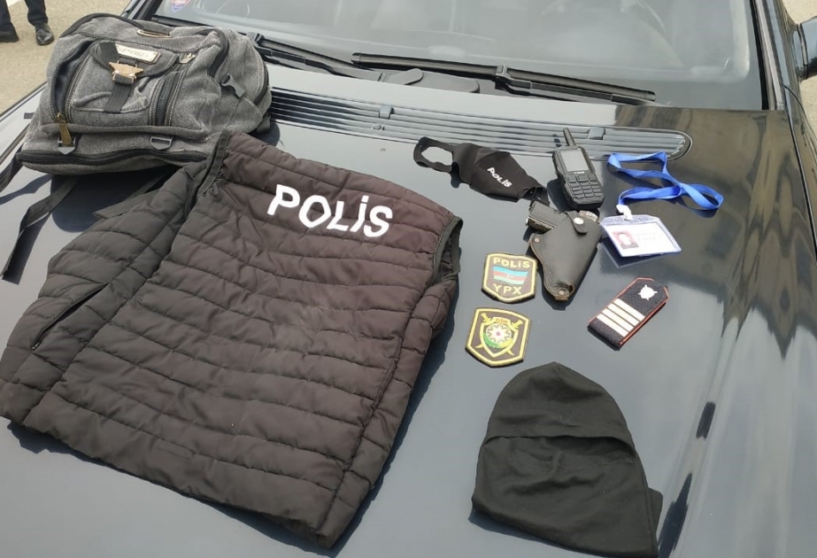 Lənkəranda polis əməkdaşı olduğu görüntüsünü yaratmağa çalışan şəxs saxlanılıb