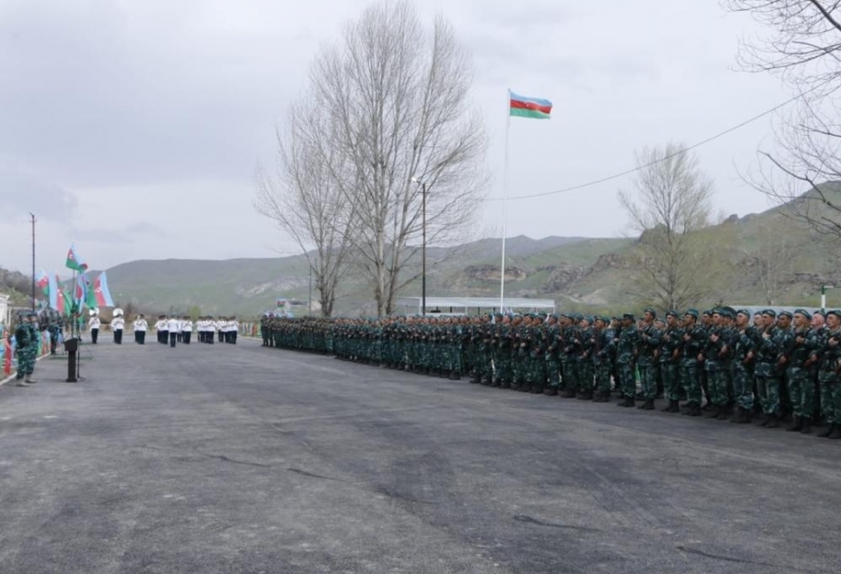 На территории Губадлинского района на государственной границе с Арменией приступила к служебно-боевой деятельности новая воинская часть ВИДЕО