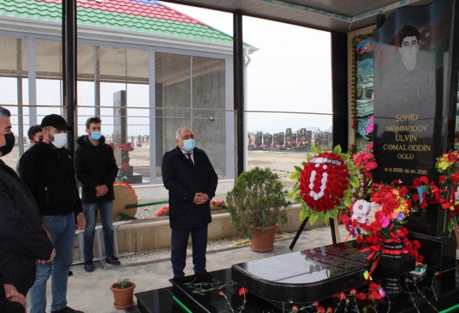 YAP Laçın rayon təşkilatının üzvləri şəhid ailəsini ziyarət ediblər