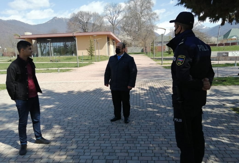 Qəbələdə karantin rejiminin qaydalarına riayət olunmasına nəzarət gücləndirilib