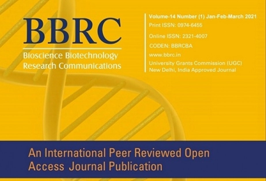 Azərbaycanlı mikrobioloq alimin məqaləsi “Web of Science” bazasına daxil olan jurnalda dərc edilib