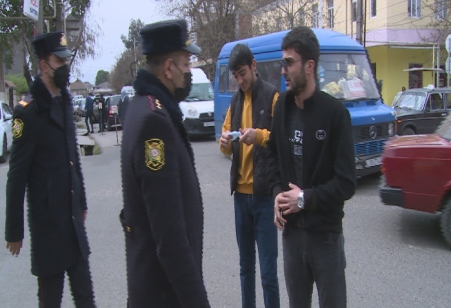 Lənkəran polisi xüsusi karantin rejimi qaydalarını pozan şəxslərə qarşı reyd keçirib