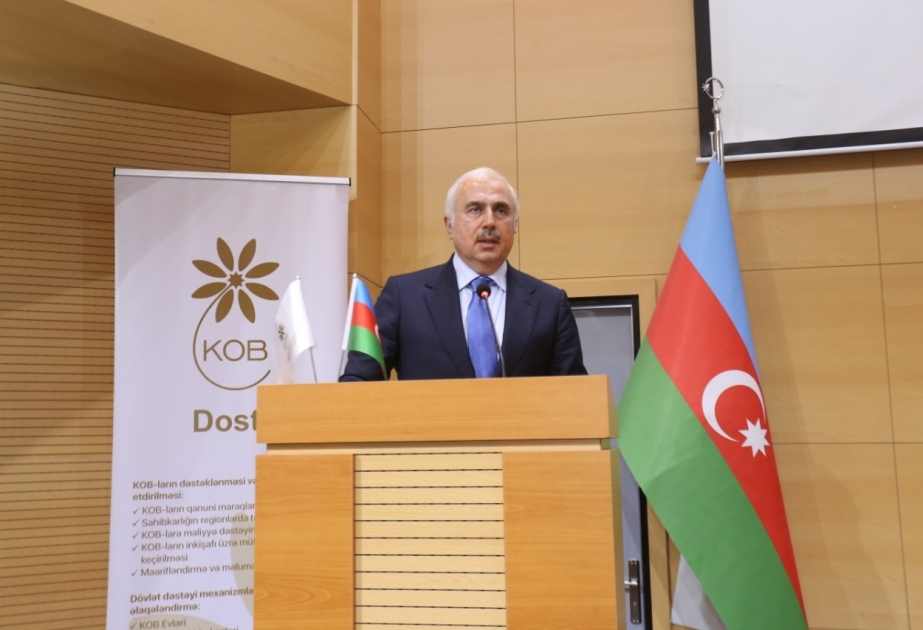 Sahibkarlar üçün “Yevlax KOB evi”ndə göstərilən xidmətlərə dair təqdimat keçirilib
