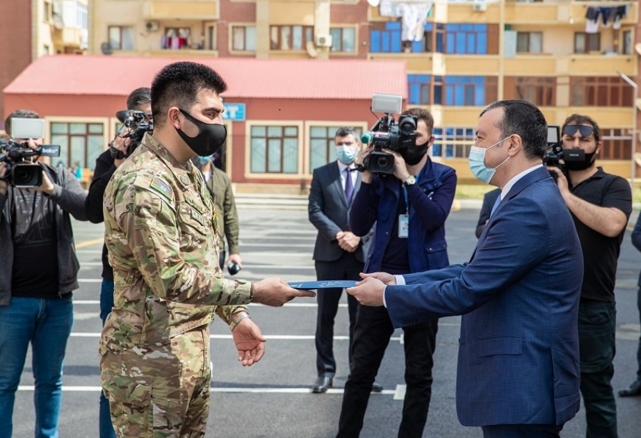 “Ümid” qəsəbəsində şəhid ailələri və Qarabağ müharibəsi əlillərinə 30 mənzil verilib