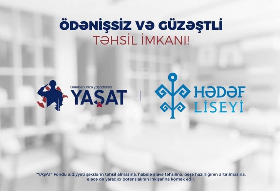 Hədəf Liseyi 10 şəhid övladına ödənişsiz təhsil verəcək