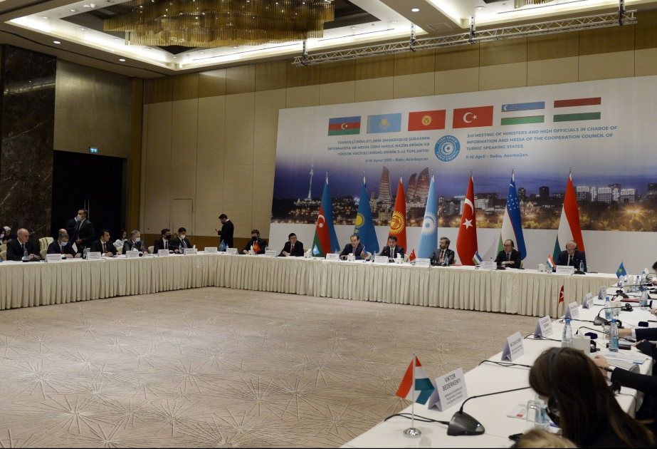 Bakıda Türk Şurasının informasiya və media üzrə məsul nazirlərinin, yüksək vəzifəli rəsmilərinin üçüncü toplantısı keçirilib YENİLƏNİB-2 VİDEO