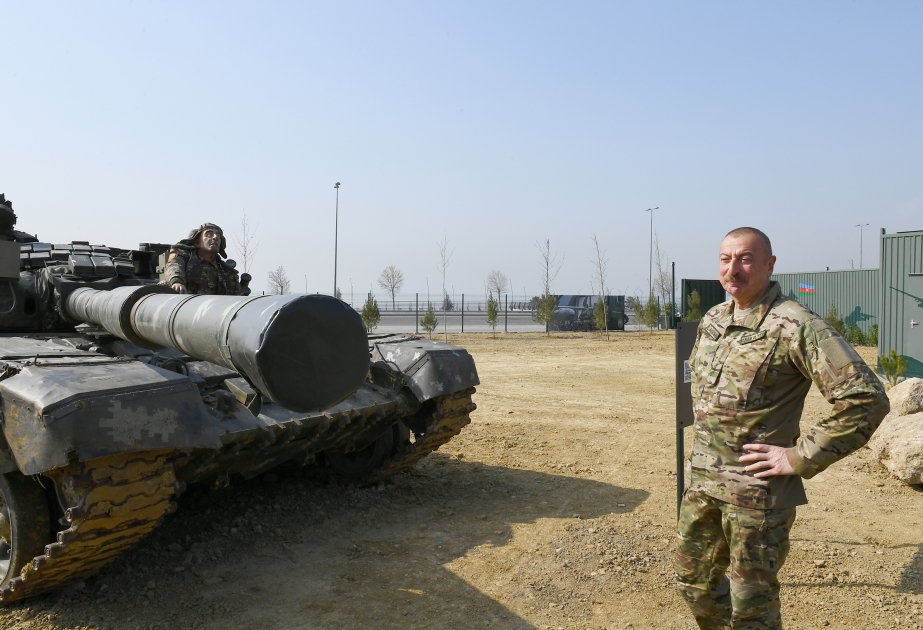 President Ilham Aliyev attended opening of Military Trophy Park in Baku