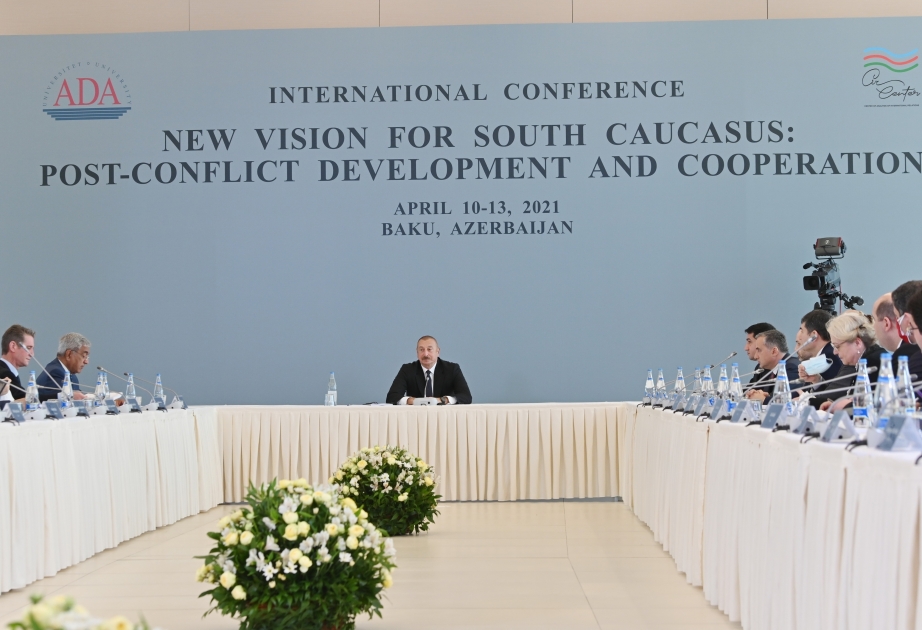 Выступление Президента Ильхама Алиева на международной конференции «Новый взгляд на Южный Кавказ: постконфликтное развитие и сотрудничество» находится в центре внимания зарубежной печати