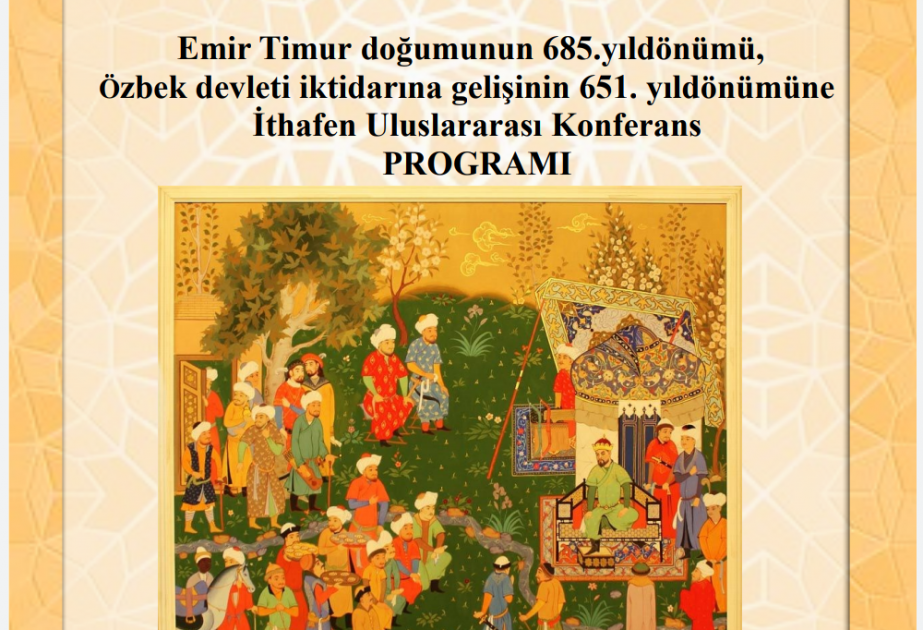 Akademik Yaqub Mahmudov Əmir Teymurun 685 illiyinə həsr olunmuş beynəlxalq konfransda məruzə edib