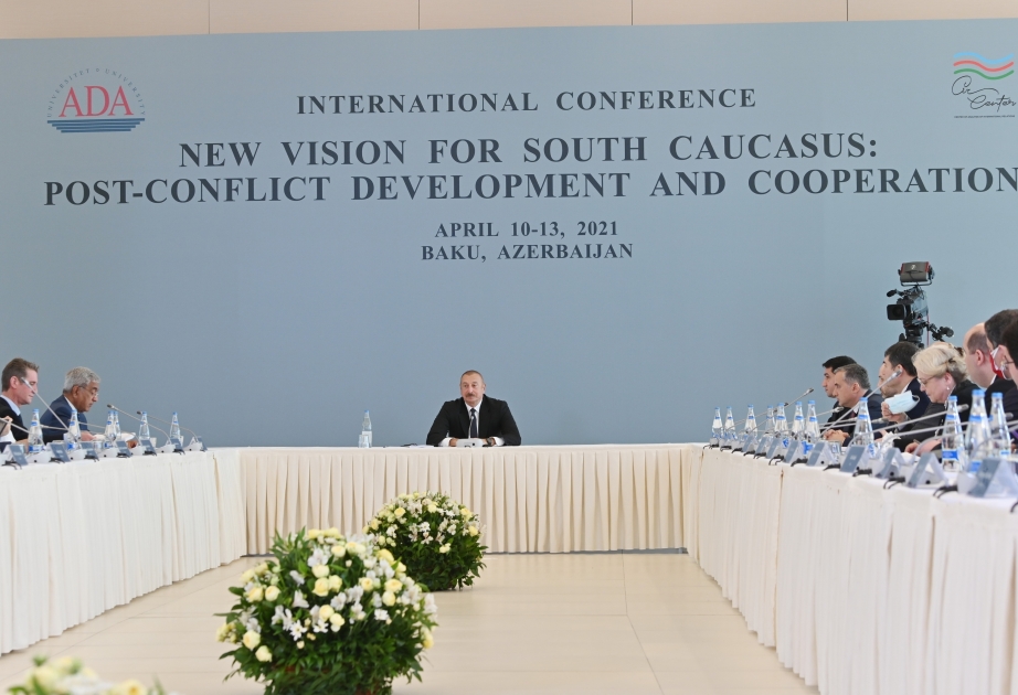 El discurso de Ilham Aliyev en la conferencia internacional "Una nueva mirada al Cáucaso Sur: desarrollo y cooperación tras el conflicto" está en el centro de atención de la prensa extranjera