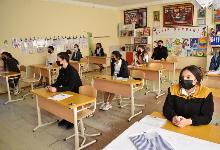 Qaxda buraxılış imtahanları karantin dövrünün tələblərinə uyğun aparılıb