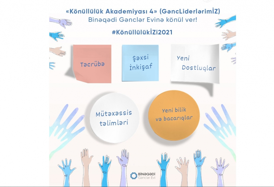 Binəqədi Gənclər Evi “Könüllülük Akademiyası4” layihəsinin icrasına başlayır