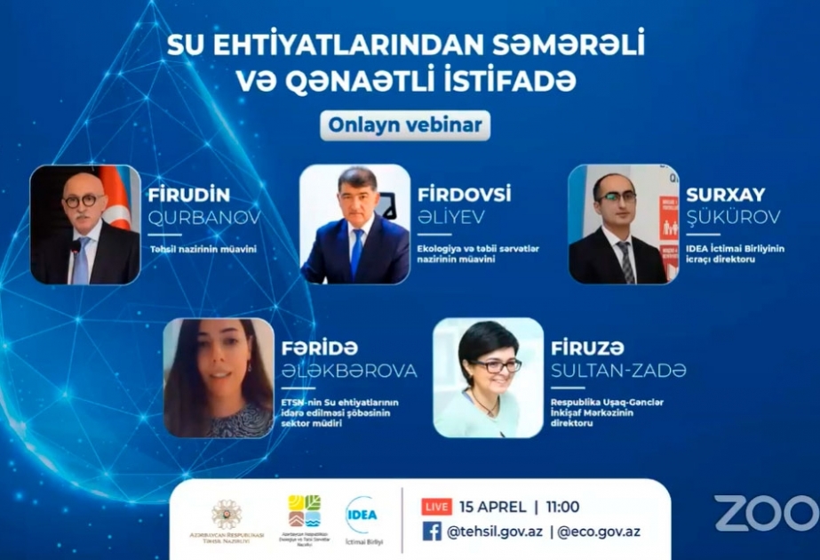 “Su ehtiyatlarından səmərəli və qənaətli istifadə” mövzusunda vebinar