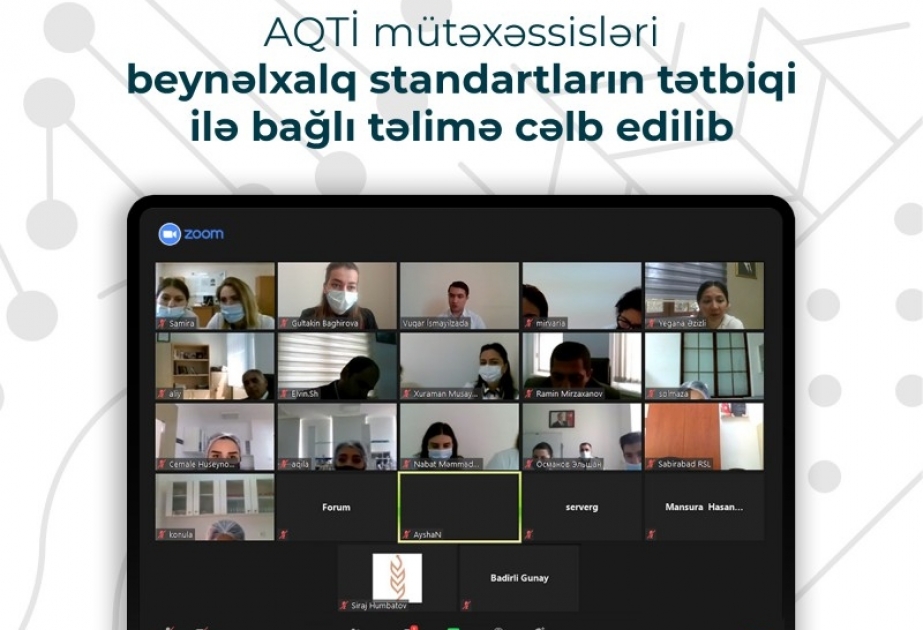 AQTİ mütəxəssisləri beynəlxalq standartların tətbiqi ilə bağlı təlimə cəlb edilib