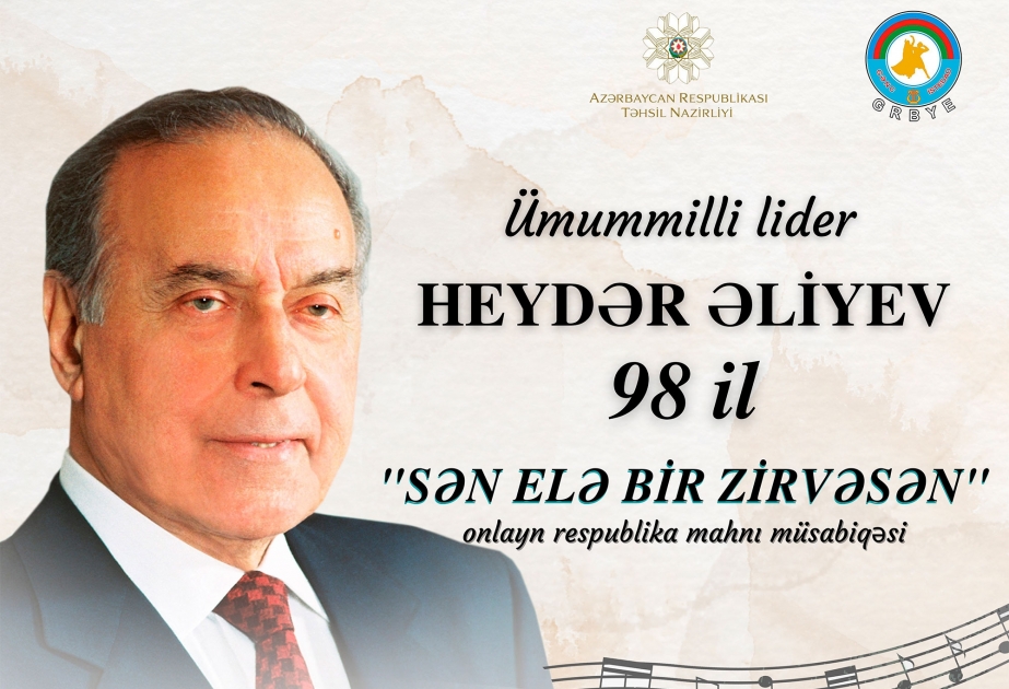 “Sən elə bir zirvəsən” adlı onlayn respublika mahnı müsabiqəsi keçirilir
