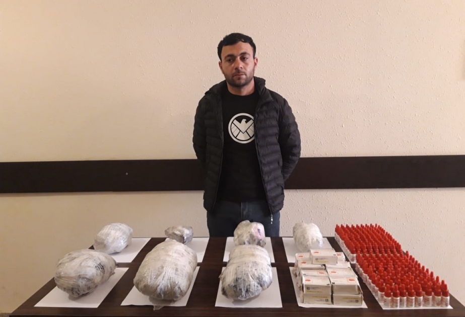 Ümumi çəkisi dörd kiloqramdan çox olan narkotik vasitənin Azərbaycana keçirilməsinin qarşısı alınıb