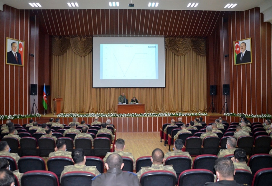 Bölmə komandirlərinin ideoloji iş və mənəvi-psixoloji təminat üzrə müavinləri ilə təlim-metodiki toplantı keçirilib