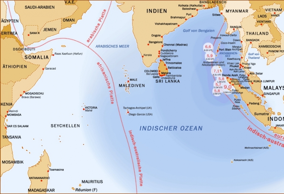 Erdbeben der Stärke 5.6-Indischer Ozean