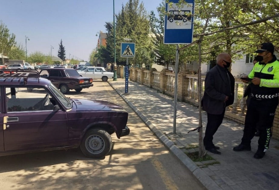Biləsuvarda qaydaları pozan sürücülərə qarşı reyd keçirilib