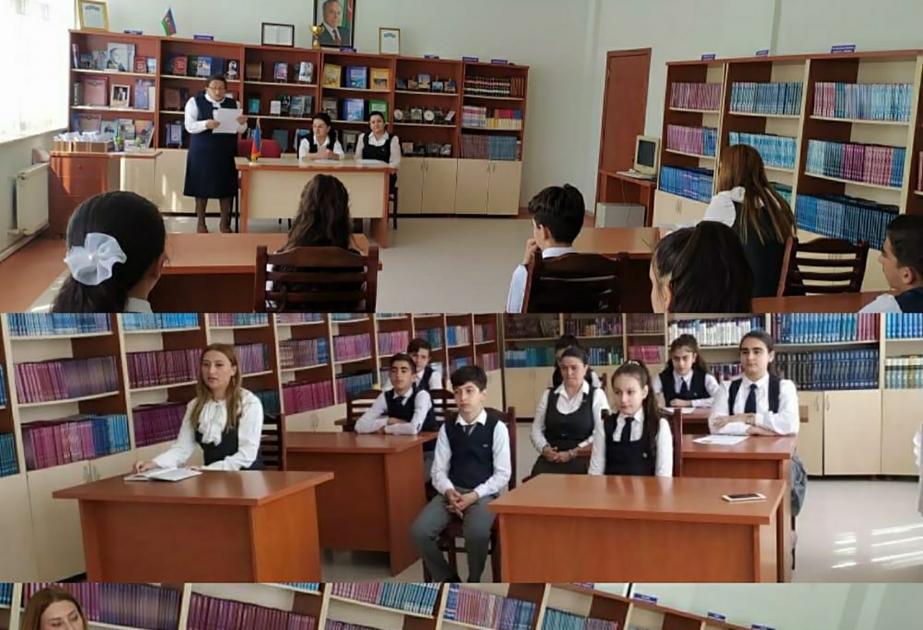 Naxçıvan şəhər ümumtəhsil məktəblərində “Mütaliə aylığı” çərçivəsində silsilə tədbirlər keçirilir