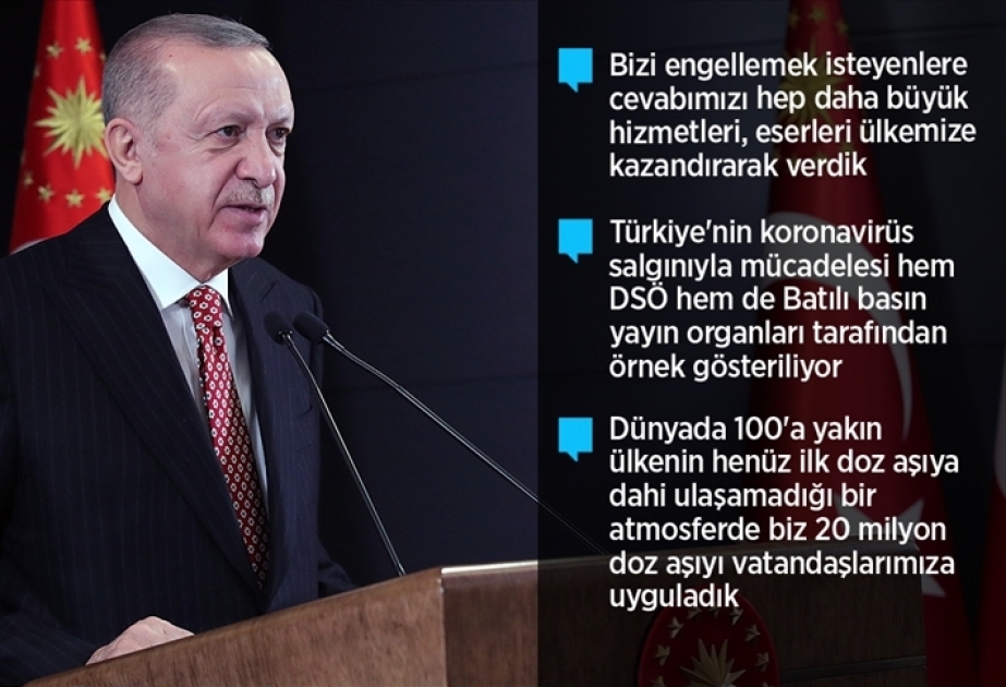 Rəcəb Tayyib Ərdoğan: 2021-ci ili ölkəmiz və millətimiz üçün bir şahlanma ilinə çevirəcəyik