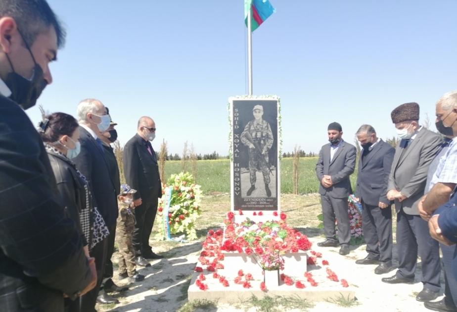 Göyçayda şəhidin xatirəsinə tikilən bulaq istifadəyə verilib