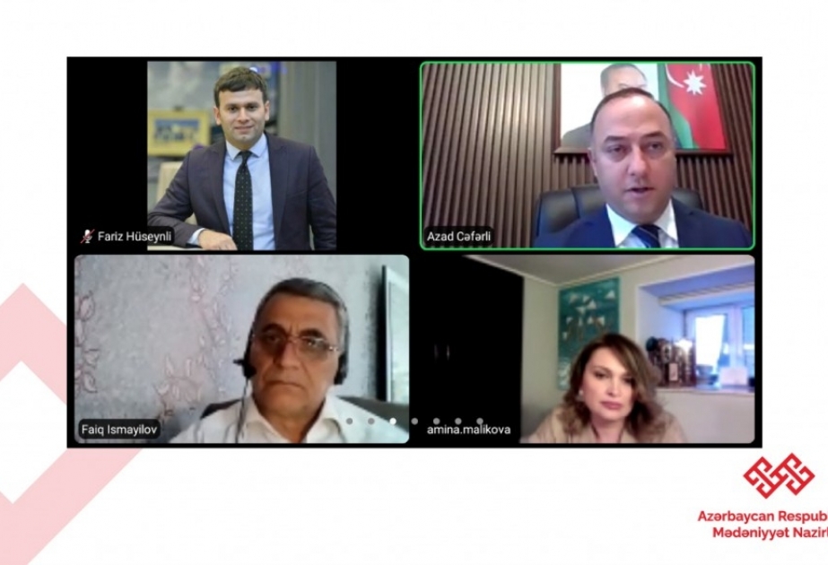 Beynəlxalq Abidələr və Tarixi Yerlər Gününə həsr olunmuş videokonfrans keçirilib
