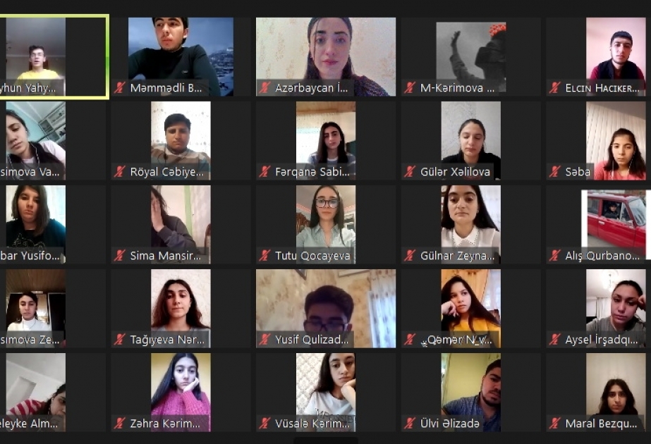 “Şəxsi inkişafın qızıl qaydaları” mövzusunda onlayn seminar keçirilib