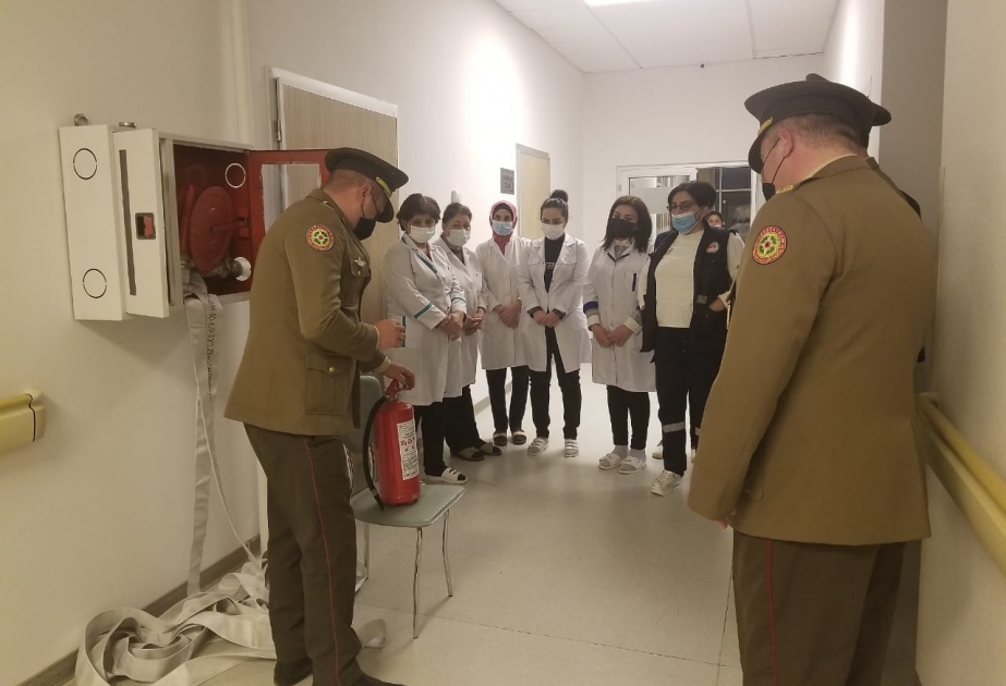 FHN-in Dövlət Yanğın Nəzarəti Xidməti tibb müəssisələrində yanğın təhlükəsizliyi ilə bağlı vəziyyəti qiymətləndirib VİDEO